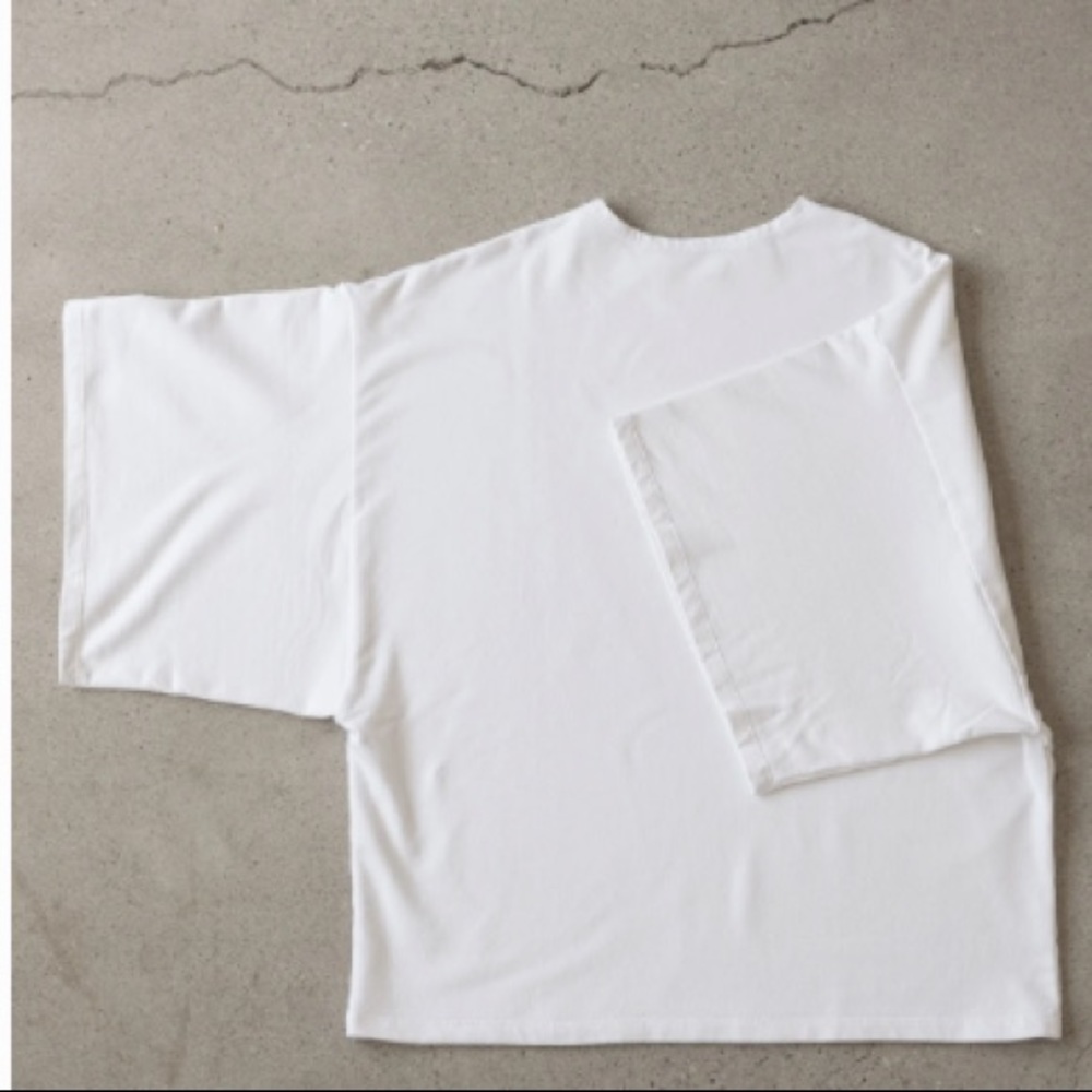 JAMES STREET CO BACKWARDS TEE SMALL BRIGHT WHITE